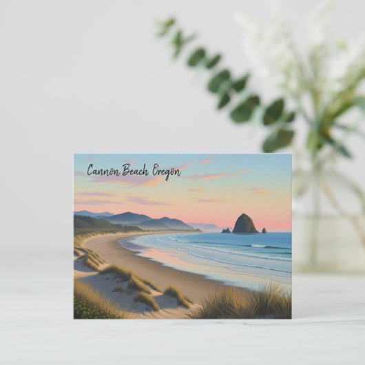 Cannon Beach Oregon Reizen Briefkaart (Staand voorkant)