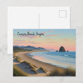 Cannon Beach Oregon Reizen Briefkaart (Voorkant / Achterkant)