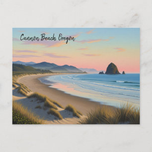 Cannon Beach Oregon Reizen Briefkaart