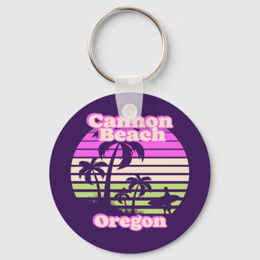 Cannon Beach Oregon Sleutelhanger (Voorkant)