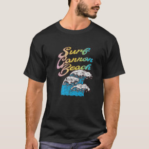 Cannon Beach Oregon Surf  Retro 60s 70s 80s T-shirt