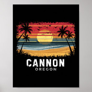 Cannon Beach Oregon Surfplank Strand Poster