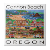 Cannon Beach Oregon Tile Tegeltje (Voorkant)