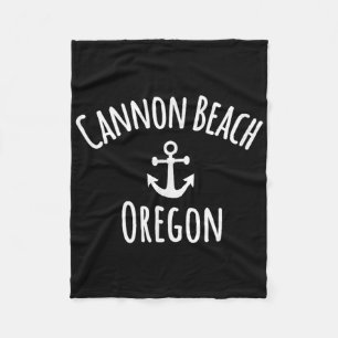 Cannon Beach Oregon Varend Zeilen Kustboot A Fleece Deken