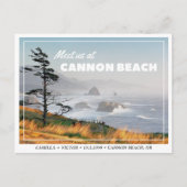 Cannon Beach Wedding Save the Date Briefkaart (Voorkant)