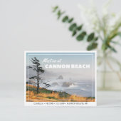Cannon Beach Wedding Save the Date Briefkaart (Staand voorkant)