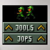 Cannon Fodder Heros Jools en Jops Retro DOS gam Poster (Voorkant)