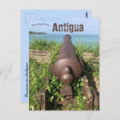 Cannon in Antigua Briefkaart (Voorkant / Achterkant)