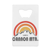 Cannon Mountain New Hampshire Creditkaart Flessenopener (Achterkant)