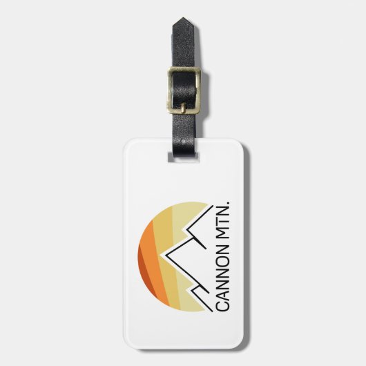 Cannon Mountain New Hampshire Retro Bagagelabel (Voorkant verticaal)