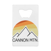 Cannon Mountain New Hampshire Retro Creditkaart Flessenopener (Achterkant)