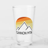 Cannon Mountain New Hampshire Retro Glas (Voorkant)