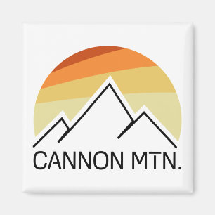 Cannon Mountain New Hampshire Retro Magneet