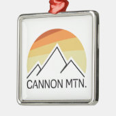 Cannon Mountain New Hampshire Retro Metalen Ornament (Links)