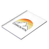 Cannon Mountain New Hampshire Retro Notitieboek (Linkerzijde)