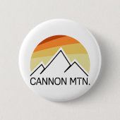 Cannon Mountain New Hampshire Retro Ronde Button 5,7 Cm (Voorkant)