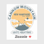 Cannon Mountain New Hampshire - Retro  Sticker (Vel)