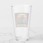 Cannon Mountain New Hampshire Retro Turquoise Glas (Achterkant)