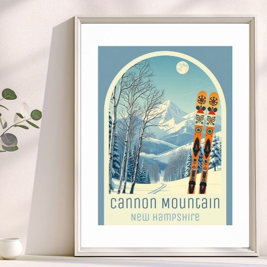 Cannon Mountain New Hampshire ski resort Poster