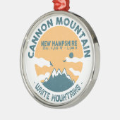 Cannon Mountain New Hampshire Skiing Metalen Ornament (Links)