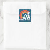 Cannon Mountain New Hampshire Sun Eagle Vierkante Sticker (Tas)