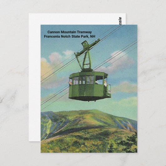 Cannon Mt. New Hampshire Tramway Briefkaart (Voorkant / Achterkant)