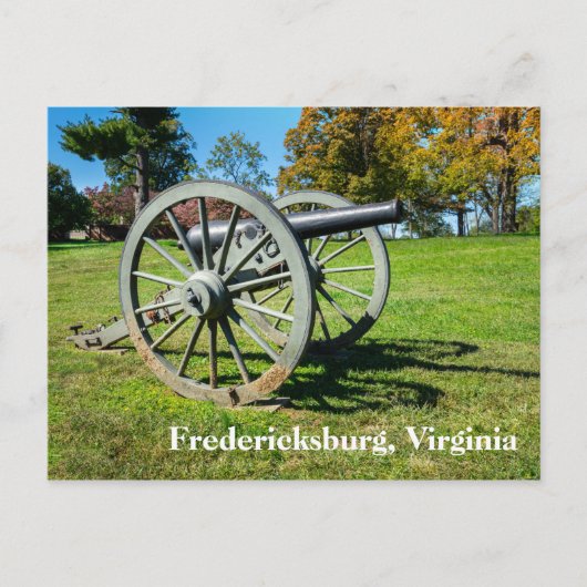 Cannon on Fredericksburg-slagveld Briefkaart (Voorkant)