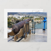 Cannon op Balcon de Europa in Nerja Briefkaart (Voorkant / Achterkant)