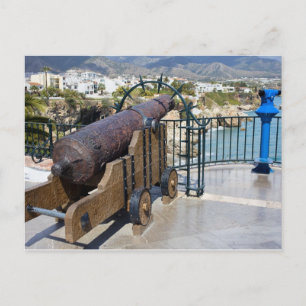 Cannon op Balcon de Europa in Nerja Briefkaart