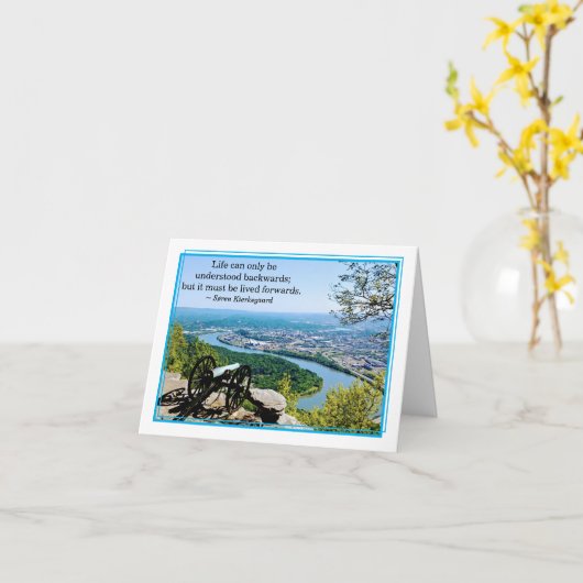 Cannon Overzien River NoteCard2 Kaart (Gele Bloem)