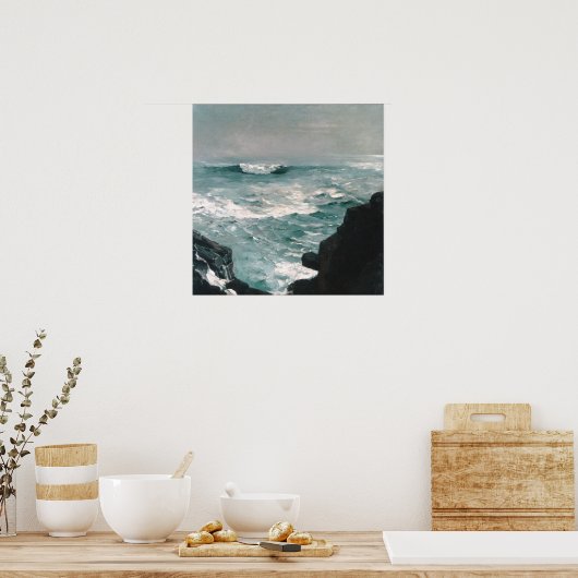 Cannon Rock (1895) Oil on Canvas Poster (Keuken)