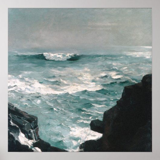 Cannon Rock (1895) Olie op Canvas Poster (Voorkant)