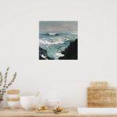 Cannon Rock (1895) Olie op Canvas Poster (Keuken)