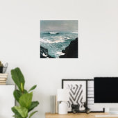 Cannon Rock (1895) Olie op Canvas Poster (Thuiskantoor)