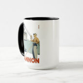 Cannon Ski Poster Mok (Voorkant links)