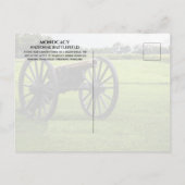 Cannon, Slag bij Monocacy, Maryland Briefkaart (Achterkant)