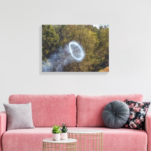 Cannon Smoke Ring Canvas Afdruk (Insitu (Woonkamer))