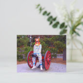 Cannon Straddler- briefkaart (Staand voorkant)