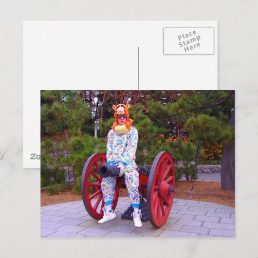 Cannon Straddler- briefkaart (Voorkant / Achterkant)