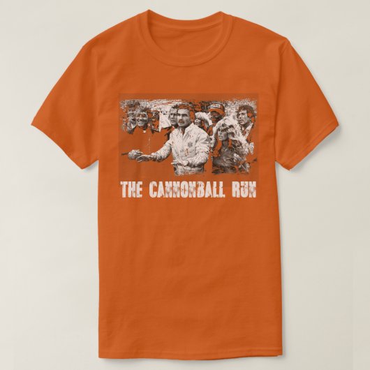 Cannonball Capers Burt Reynolds leidt de Cross Co T-shirt (Design voorkant)