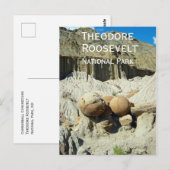 Cannonball Concretions, Theodore Roosevelt NP Briefkaart (Voorkant / Achterkant)