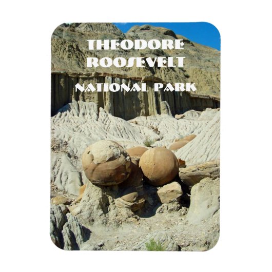 Cannonball Concretions, Theodore Roosevelt NP Magneet (Verticaal)