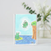 Cannonball Kikker Briefkaart (Staand voorkant)