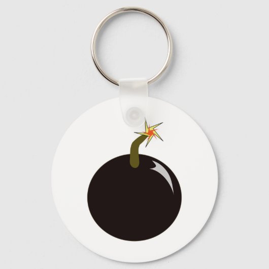 Cannonball Round Shot Bomb Cannon Ball Pirate Sleutelhanger (Voorkant)