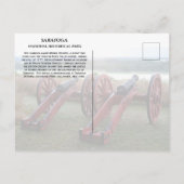 Cannons, Bernis Heights Slag om Saratoga Briefkaart (Achterkant)