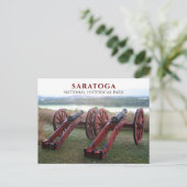 Cannons, Bernis Heights Slag om Saratoga Briefkaart (Staand voorkant)