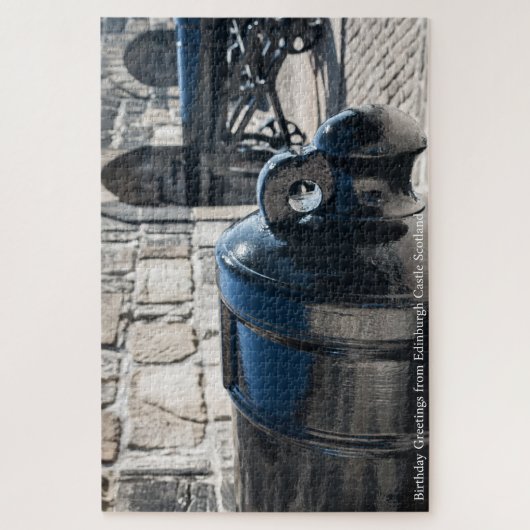 Cannons Edinburgh Castle. Jigzaag Puzzle Legpuzzel (Verticaal)