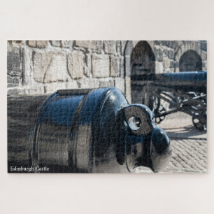 Cannons Edinburgh Castle. Jigzaag Puzzle Legpuzzel