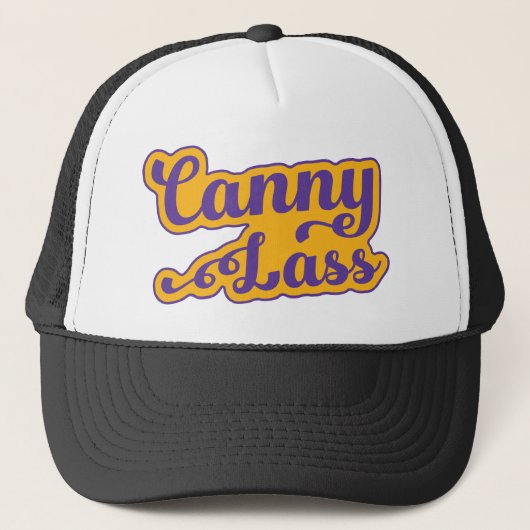Canny Lass Geordie Newcastle Dialect Trucker Hat Trucker Pet (Voorkant)