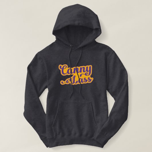 Canny Lass, Geordie Slang, Newcastle dialect Hoodie (Design voorkant)